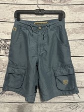 Y2K JNCO Skull Cargo Shorts Size M Wide Leg Baggy Embroidered Skater