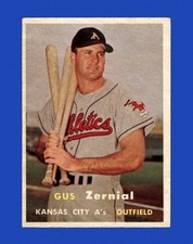 1957 Topps Set-Break #253 Gus Zernial EX-EXMINT *GMCARDS*