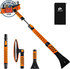 Extendable Snow Brush and Ice Scraper Tool