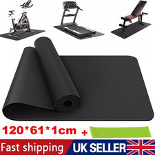 Treadmill Pad Exercise Equipment Mat NBR Floor Protector for Gym Fitness Black
