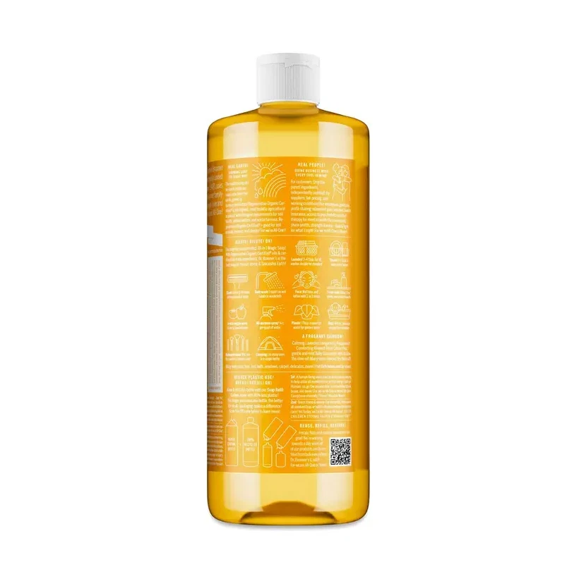 Sabonete Líquido Dr. Bronner's Magic Pure Castile - Citrus - Pacote com 32 oz x 4 - Imagem 4 de 4