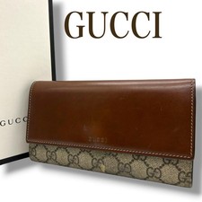 Gucci Sherry Line Long Bifold Wallet GG Supre...