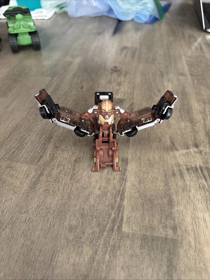 Mattel Turning Mecard Prince Kong Brown Transforming Robot Toy Car Figure - Image 3 of 4