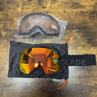 Glade Optics Fathom+ Reveal 4K Photochromic Ski Goggles Orange/Black - MSRP $239