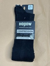 HOLLOW Compression Socks Performance Alpaca M Men's 8-10 / Women's 7-10 Black