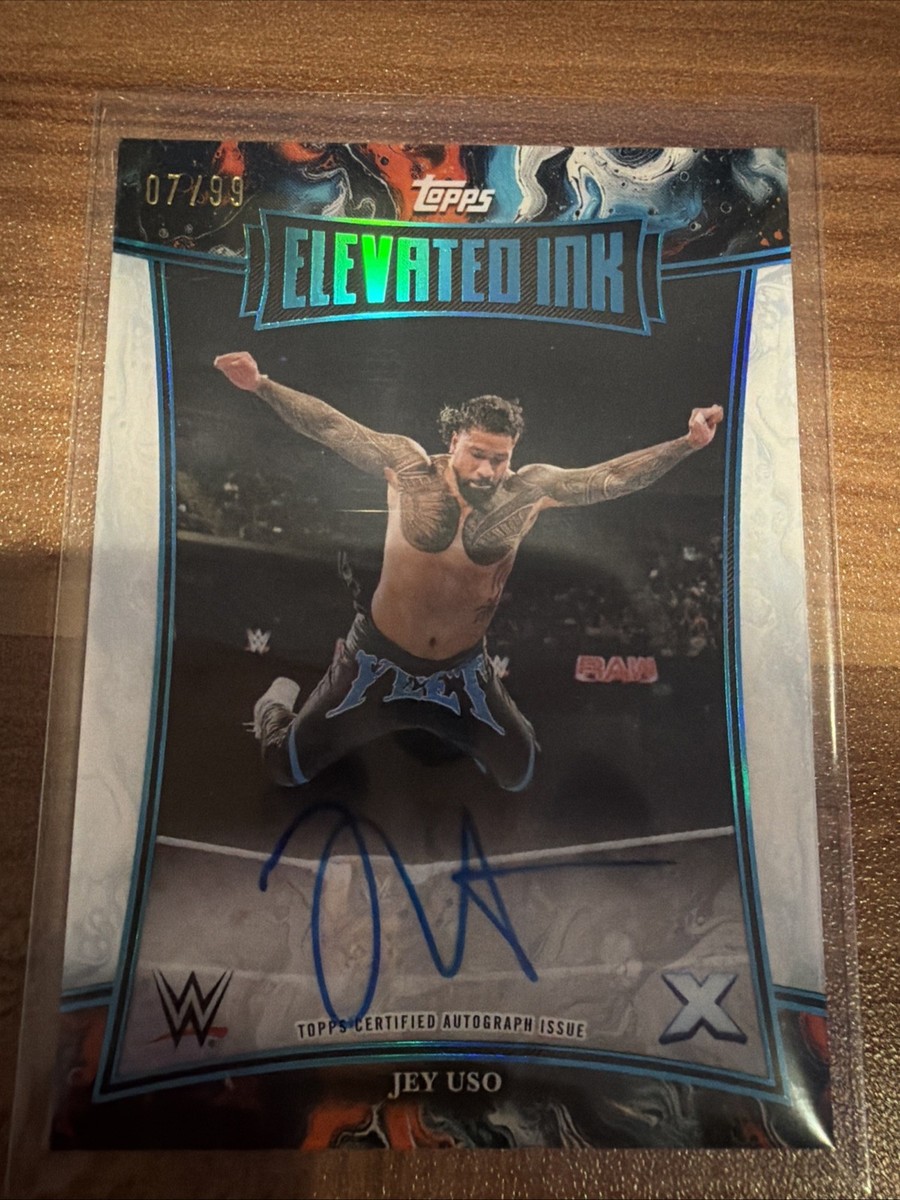 2025 TOPPS EXALTED WWE JEY USO ON-CARD AUTO ELEVATED INK AUTOGRAPH