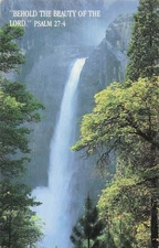 Postcard Vin(1) Behold the Beauty of the Lord (Water Falls) P4992 UP (#724)