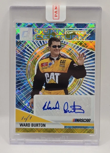 2025 Donruss Racing Ward Burton Platinum Diamond Turn Of The Century Auto 1/1 🔥