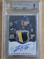 2013-14 The Cup Vladimir Tarasenko RC RPA #160 Auto Patch /249 BGS 9/10