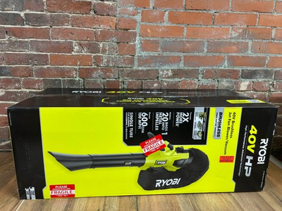 #ad Ryobi 40V HP Brushless Blower Vacuum Mulcher 600 CF Model RY404150 Tool Only $99.99