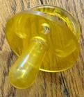 Vintage CABBAGE PATCH KIDS Pacifier YELLOW SOFT TOY 1980s Rubber Replacement Acc
