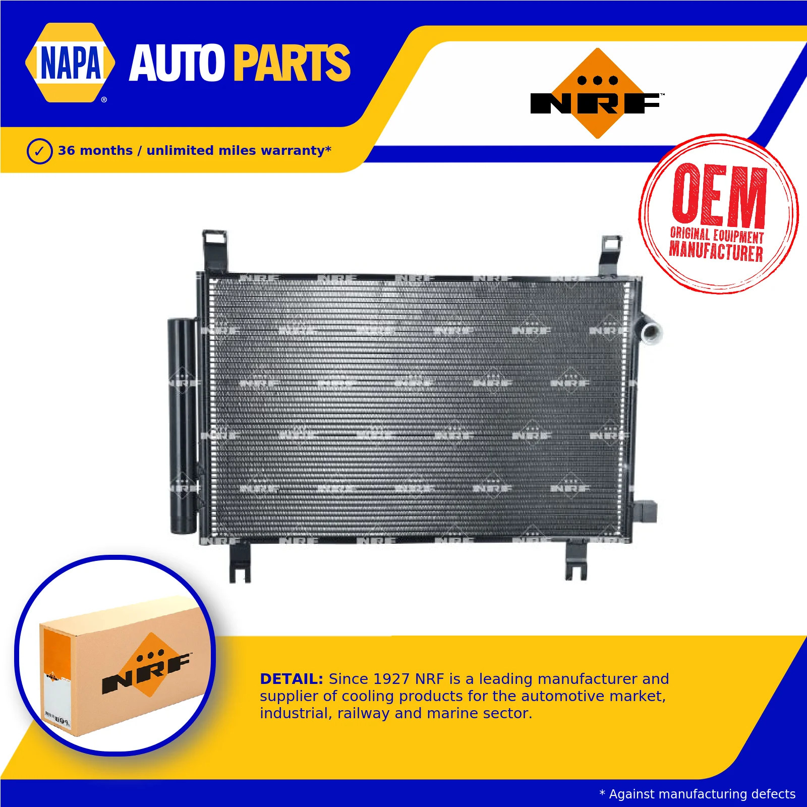 Air Con Condenser fits TOYOTA YARIS KSP130 1.0 2010 on 1KR-FE AC Conditioning