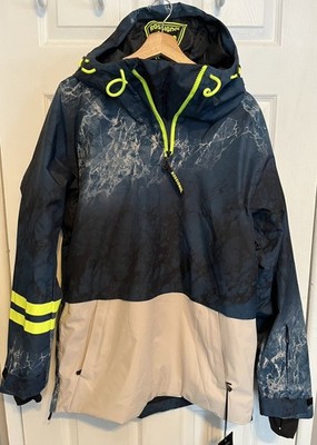 ROSSIGNOL EXCES RIDE FREE Mens M ANORAK SKI 20K mm WATERPROOF Jacket WINDPROOF