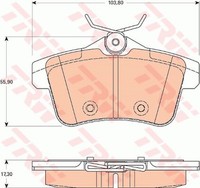 TRW GDB1828 Bremsbelagsatz,Scheibenbremse FüR CitroëN,Ds,Ds (Kappen Ein),Jeep,