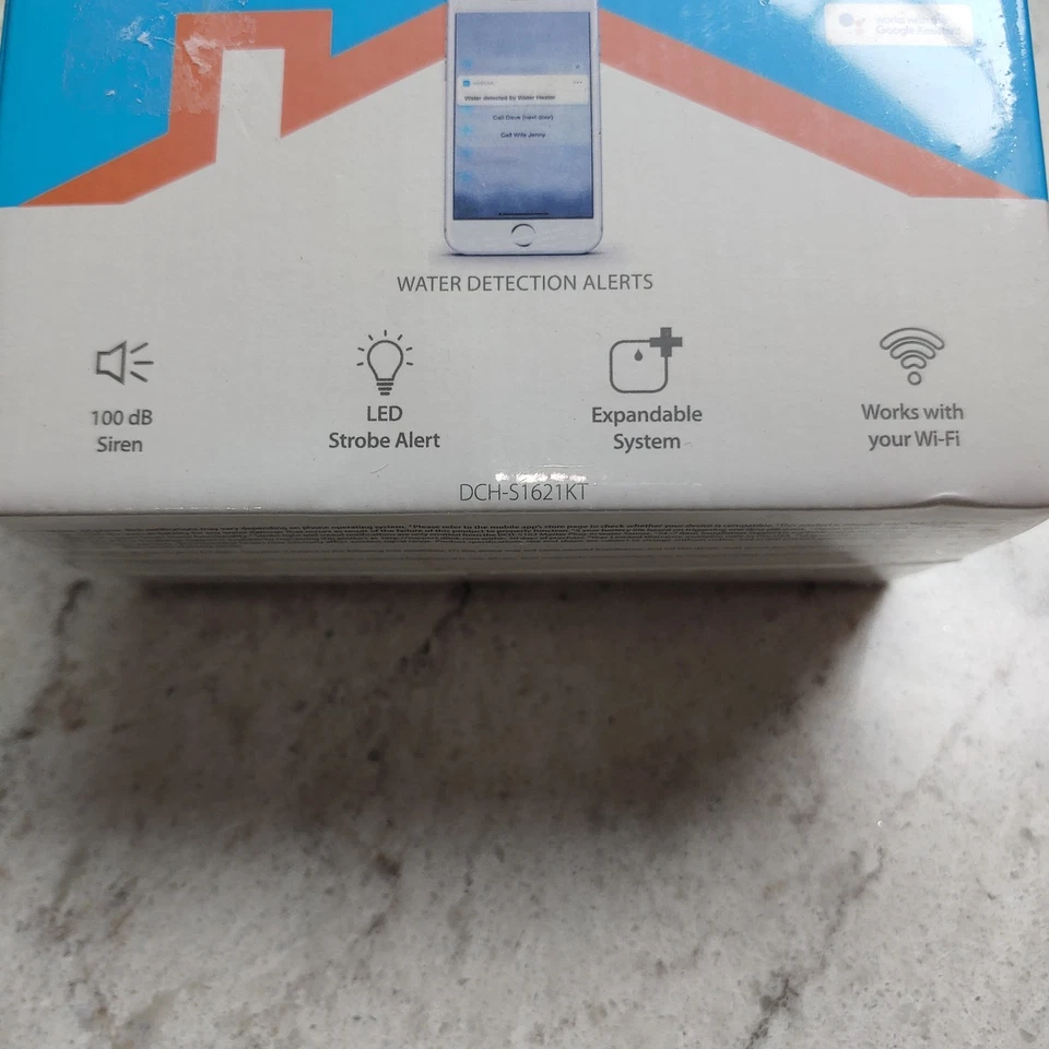 D-LINK Wi-Fi Water Leak Sensor Starter Kit DCH-S1621KT New Sealed - Image 3 of 4