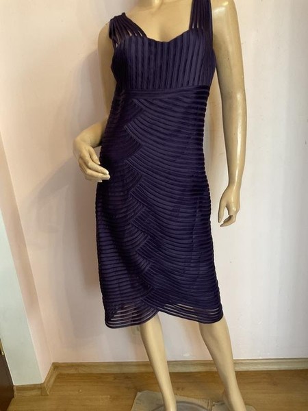 Women Phase Eight Dress Purple Polyester 38 / M /