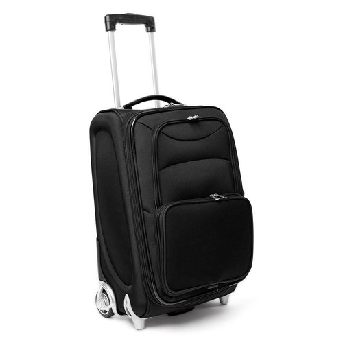 Denco NFL Kansas City Chiefs 21 in. Black Carry-On Rolling Softside Suitcase - Picture 2 of 6