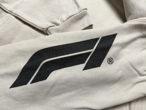 Formula 1 F1 Hoodie Sweatshirt Mens Small Beige PacSun Racing Pullover Official - Picture 4 of 11