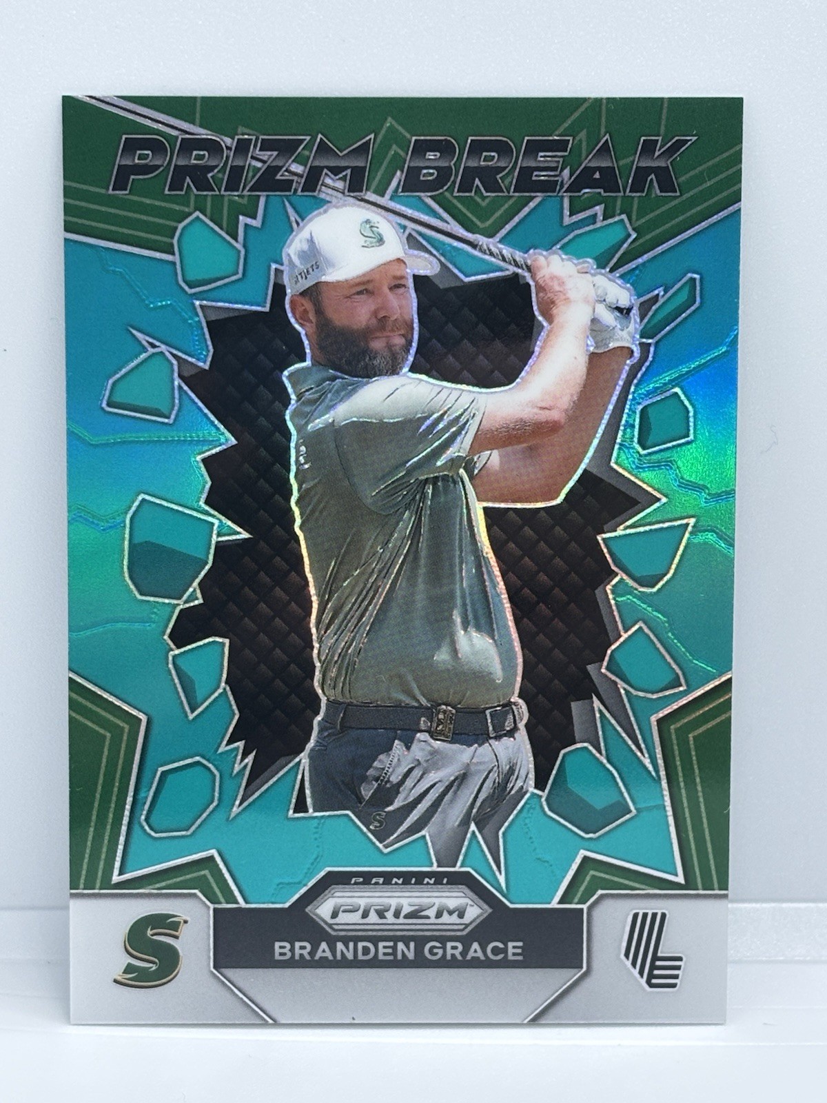 2024 Panini Prizm LIV Golf Branden Grace #4 Teal Prizm 199/199