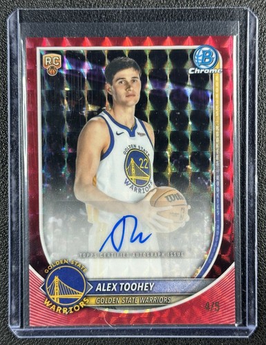2025 Bowman Basketball Red Geometric Refractor Alex Toohey #BCA-AO