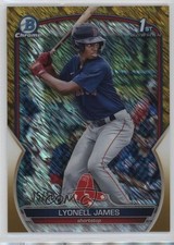 2023 Bowman Chrome Prospects Gold Shimmer Refractor 15/50 Lyonell James 0tf6