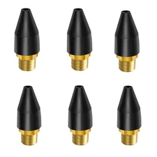 6 Pack Rubber Air Tool Blow Gun Rubber Tip for Air Nozzle Tip Air Tool Parts