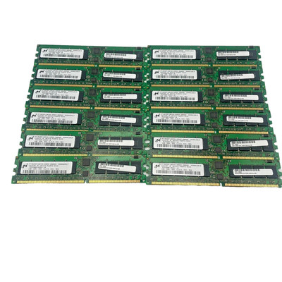LOT OF 12 x Micron 1GB DDR ECC Registered PC2700R Server RAM MT18VDF12872G-335D3