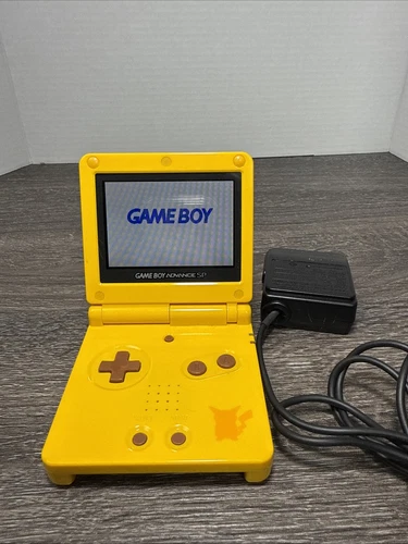 Nintendo Gameboy Advance SP GBA Backlit Genuine AGS101 Pikachu Console