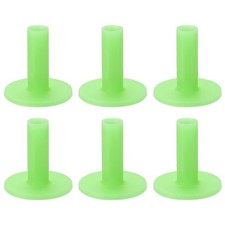 6 Pack Rubber Golf Practice Tee Driving Tee 2.1 Inch Rubber Green