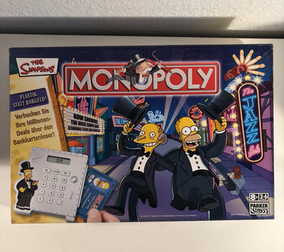 Brettspiel: The Simpsons - Monopoly - Parker Gesellschaftsspiel Vollständig -