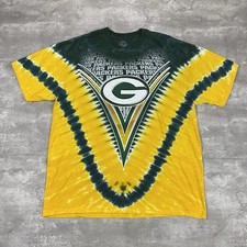 vintage Green Bay Packers tie dye t shirt XXL y2k 2000s NFL football funky