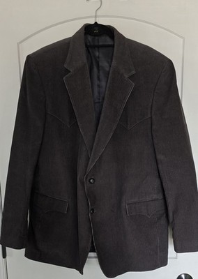 CIRCLE S MEN'S VINTAGE CORDUROY WESTERN STYLE JACKET  SIZE 48L 