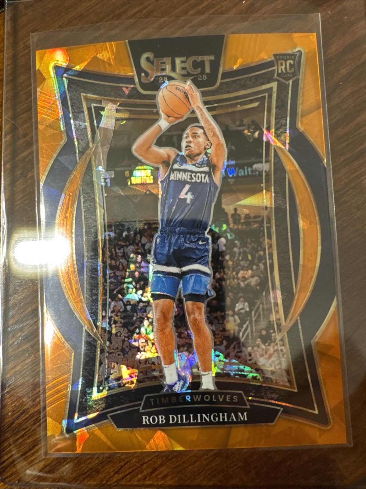 2024-25 Panini  Select - Rob Dillingham Orange Cracked Ice Prizm Concourse /275