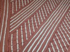 Vtg/Antique ROSE Pink GEOMETRIC DESIGN Cotton CHENILLE BEDSPREAD--88 X 100 — photo 3