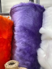 Purple Short Pile Faux Fur Fabric 1/2" Shaggy Fake Fur   Soft Plush Costume