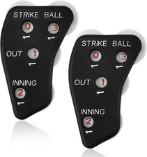 2 St&uuml;ck Baseball Schiedsrichteranzeige, 4-Rad Baseball Counter Clicker Baseball
