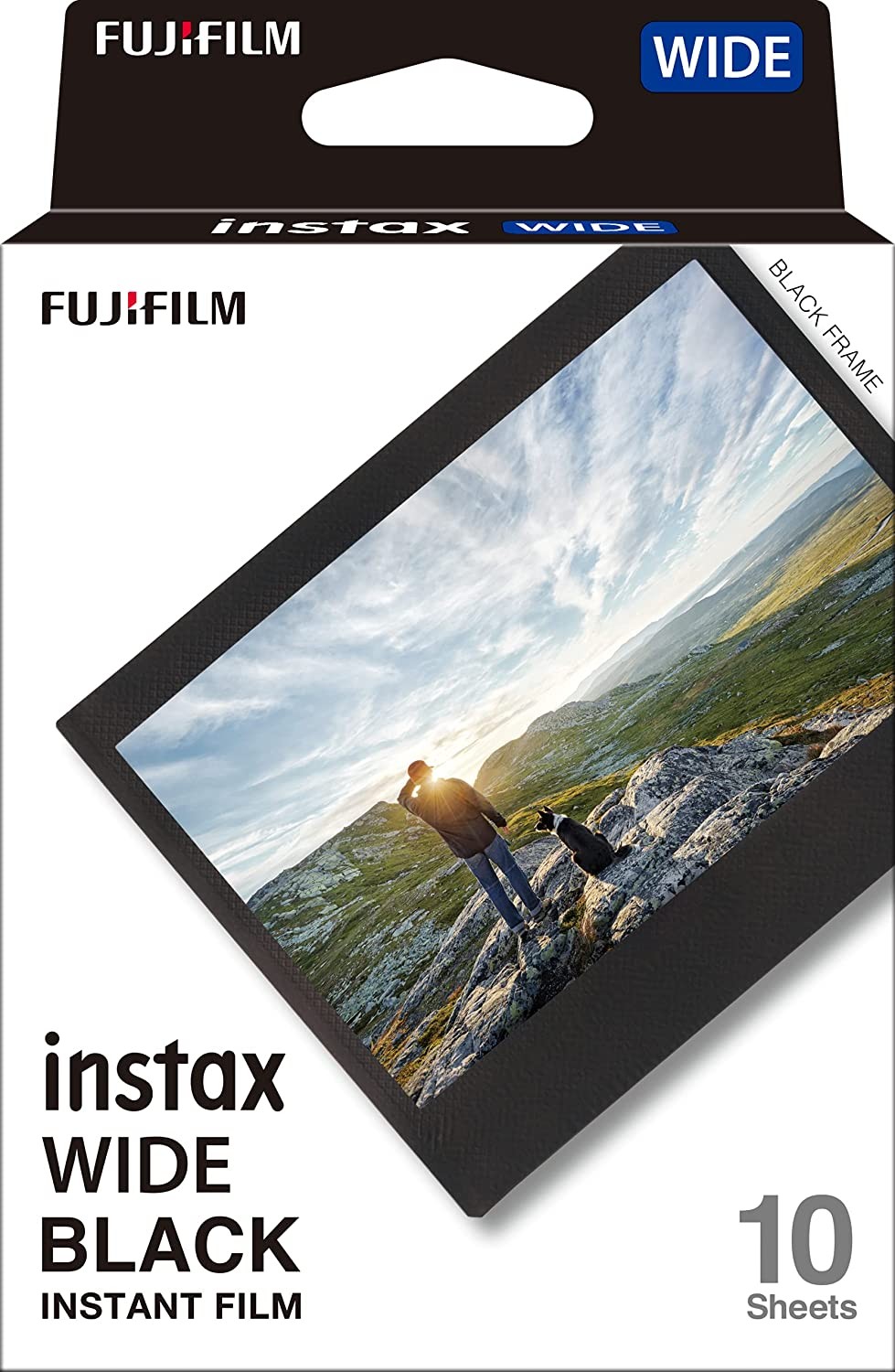Film photo Instax Wide bord noir pour immortaliser vos fetes et vos paysages grand format