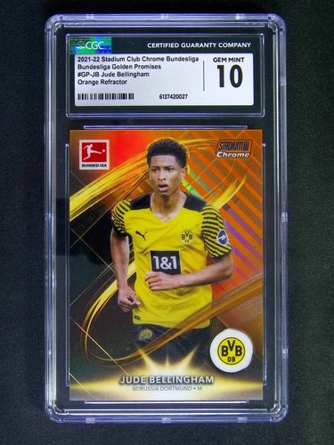 2021-22 Topps Stadium Club Chrome Bundesliga Jude Bellingham Orange /25