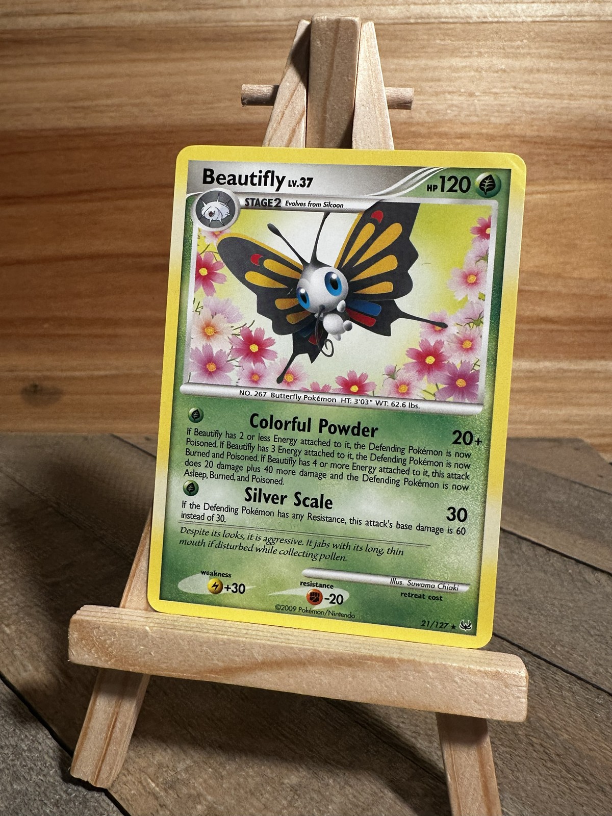 Pokemon Platinum Rare Beautifly #21/127 Lightly played