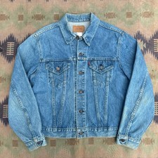 Vintage 1970  s Levi  s 70505-0213 Denim Jacket Light Wash Size 46 Large