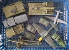ORIGINAL VINTAGE DIECAST MOSTL DINKY TOYS JOB LOT MILITARY VEHICLES AIRCRAFT etc
