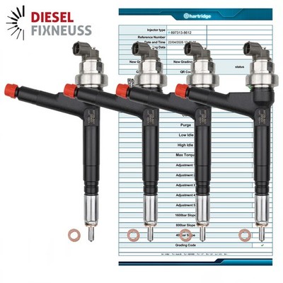 4x Einspritzdüse Injektor 897313-8612 DENSO OPEL 1,7 CDTI MERIVA ASTRA H 74kW