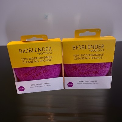 Ecotools Bioblender By Body Cleansing Sponge 2 Count Pink