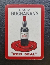 1 x Vintage Wide Swap Playing Card - Buchanan's Whisky