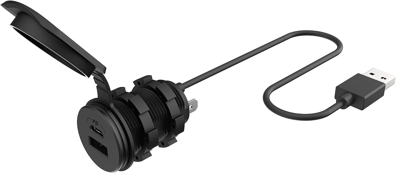 Scosche CPPDRLK-SP PowerVolt 27W Dash Port USB PD 3.0 Type-C Car Dual 