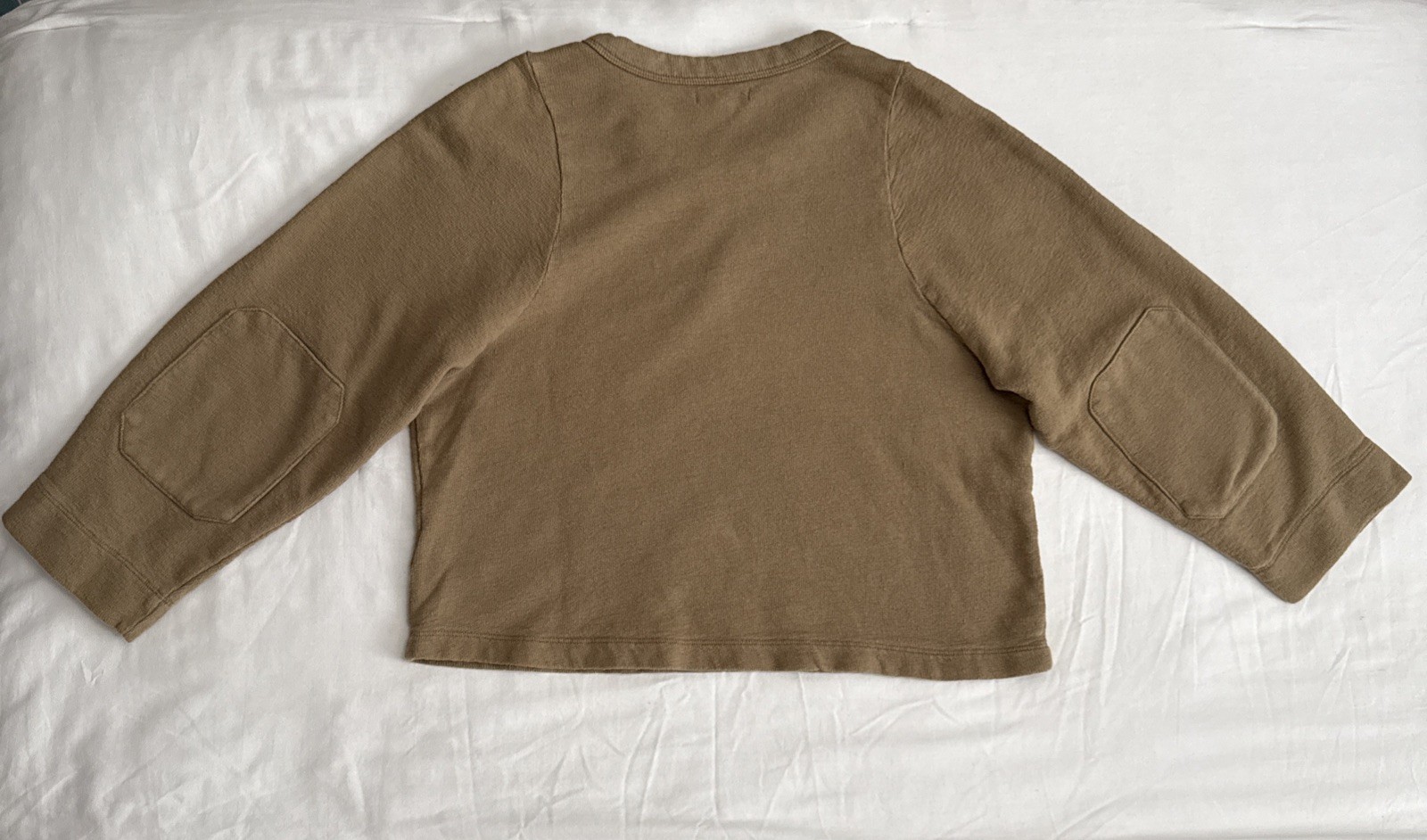 Madewell Medium Pullover Sweatshirt Button Elbow … - image 3