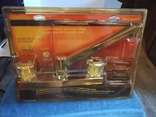 Kitchen Faucet Chrome Non-metallic 2 Handle Fits All Standard Sinks Water Saver