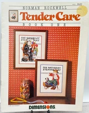 Dimensions Tender Care Book One Cross Stitch Pattern Leaflet Norman Rockwell