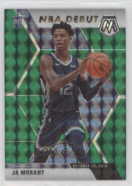 2019-20 Panini Mosaic NBA Debut Green Prizm Ja Morant #274 00kj
