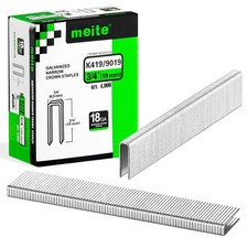 meite 18 Gauge 1/4" Narrow Crown Staples Galvanized 3/4" Length 4000/Bx